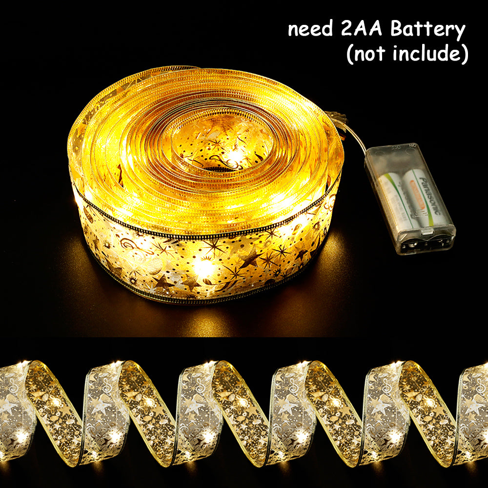 Ziemassvētku lenta ar led gaismiņām.